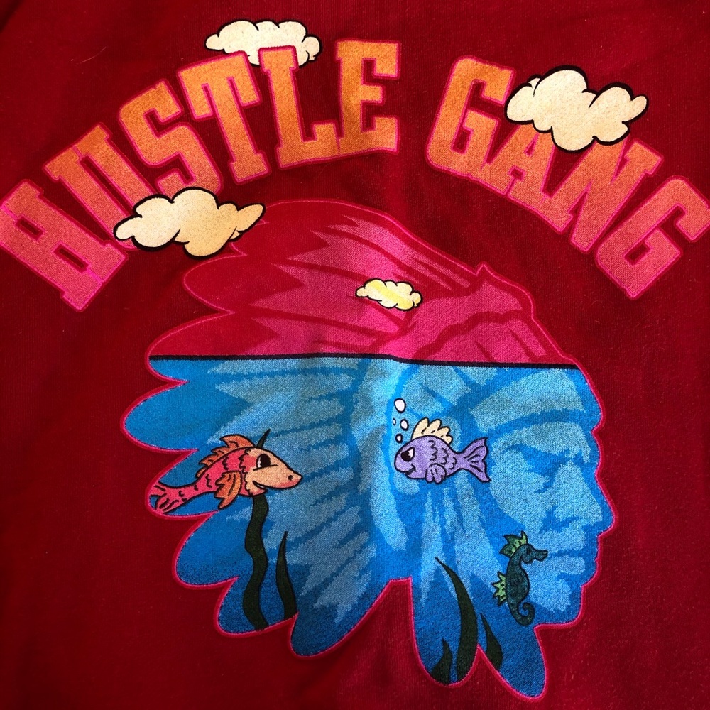 SOMETHING IN THE WATER HUSTLEGANG CREWNECK